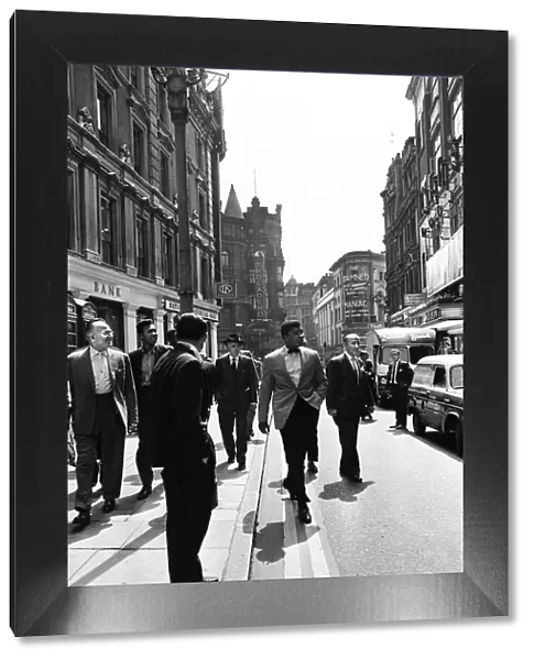 Cassius Clay (Muhammad Ali) and entourage in London