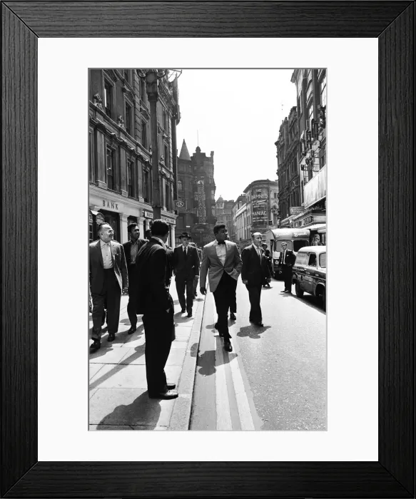 Framed Print : Cassius Clay (Muhammad Ali) and entourage in London