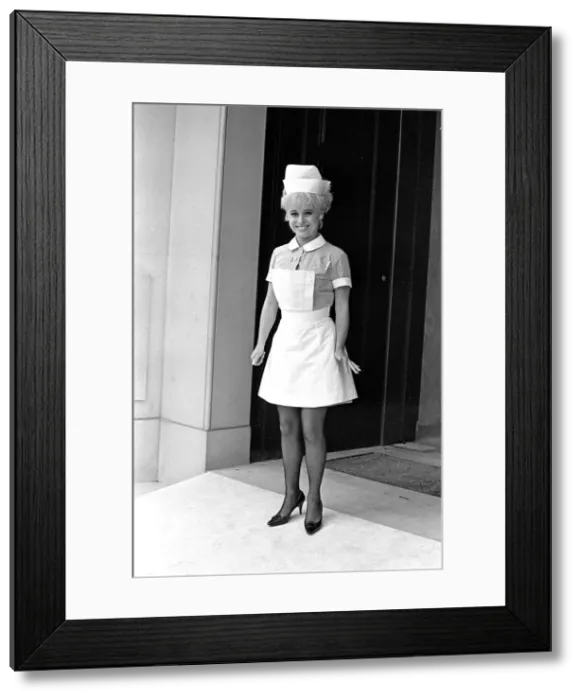 Framed Print : Barbara Windsor on the film set of Carry On Doctor. This scene was filmed Framed Print : Barbara Windsor on the film set of Carry On Doctor. This scene was filmed