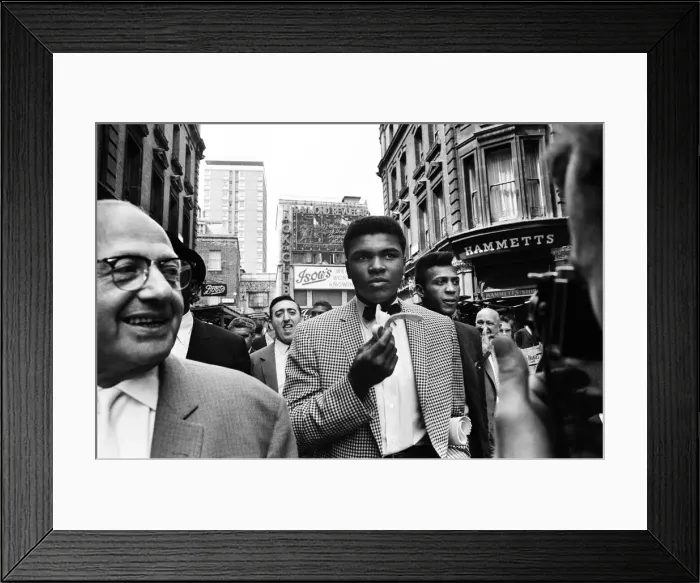 Framed Print : Cassius Clay, in London for fight against Henry Cooper, London, 27th May 1963