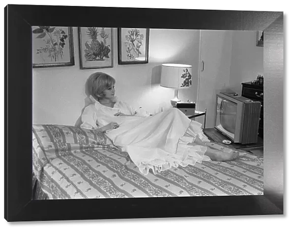 Room with a view. Model Celia Hammond is pictured in the National Radio Shows '