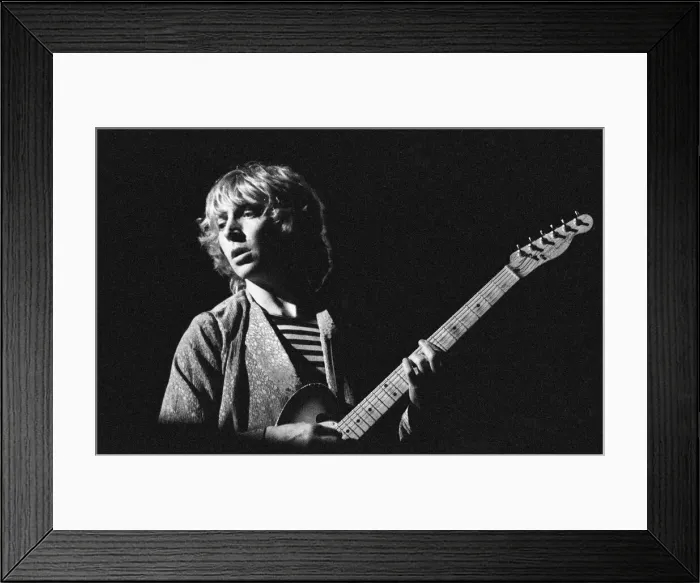 Framed Print : Andy Summers of The Police seen here performing on the first night of the 1979 Reading