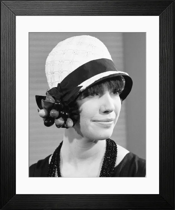 Framed Print : Ginfizz A Charleston period hat by Aage Thaarup seen here being modelled at a Framed Print : Ginfizz A Charleston period hat by Aage Thaarup seen here being modelled at a