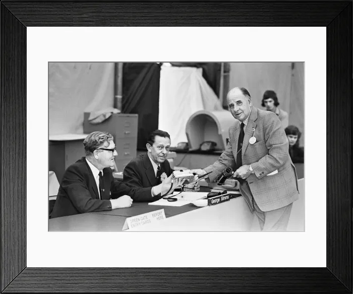 Framed Print : British Open 1973. Troon Golf Club in Troon, Scotland. Pictured, Officials Framed Print : British Open 1973. Troon Golf Club in Troon, Scotland. Pictured, Officials