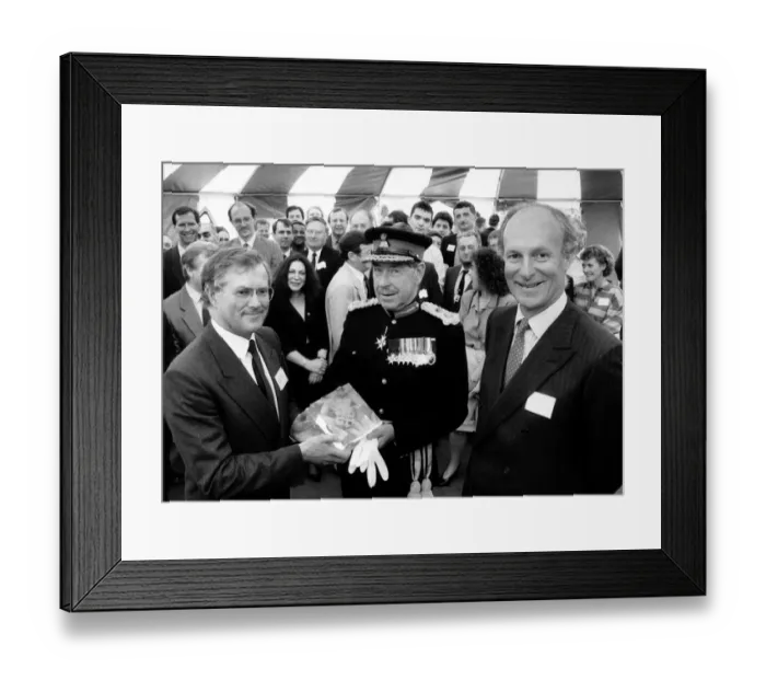 Framed Print : Earl of Aylesford presenting an award. 26th August 1988