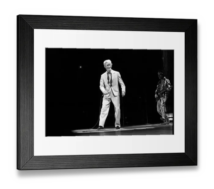 Framed Print : David Bowie performing at the NEC, Birmingham. Serious Moonlight Tour. 5th June 1983 Framed Print : David Bowie performing at the NEC, Birmingham. Serious Moonlight Tour. 5th June 1983