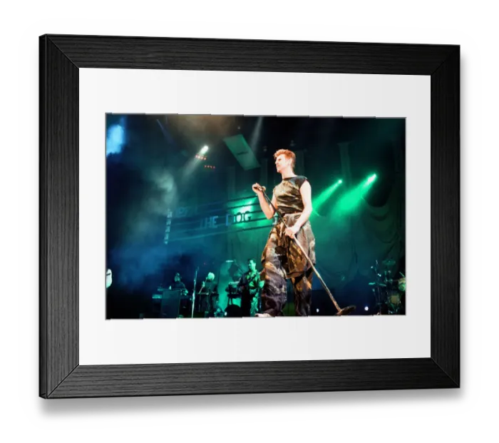 Framed Print : David Bowie performing at the NEC, Birmingham. Outside Tour. 21st November 1995