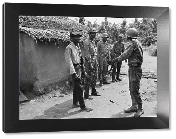Biafran soldiers seen here during the conflict. 11th June 1968