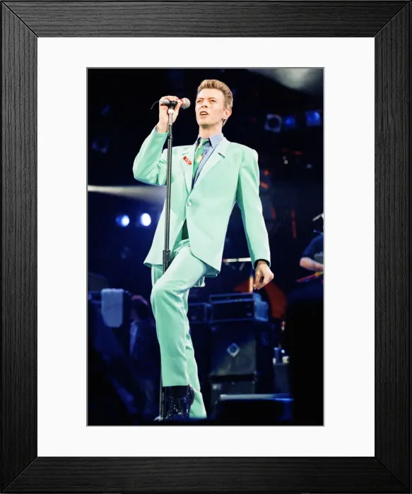Framed Print : David Bowie performing at The Freddie Mercury Tribute Concert for Aids Awareness Framed Print : David Bowie performing at The Freddie Mercury Tribute Concert for Aids Awareness