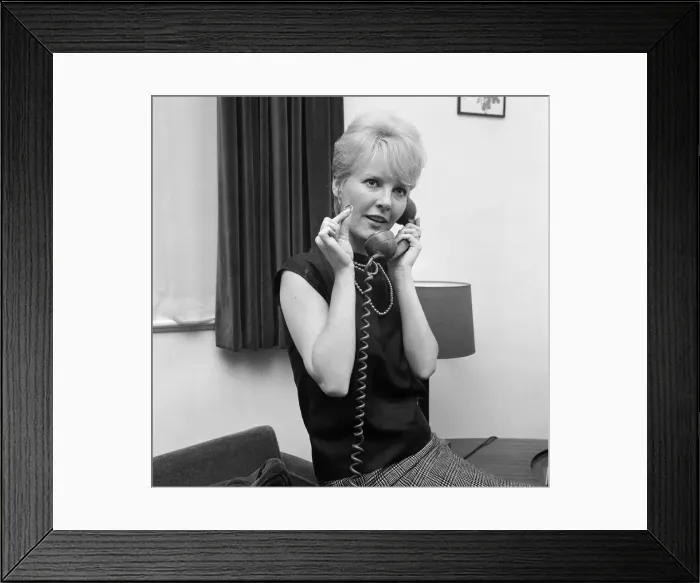 Framed Print : Petula Clark announces her engagement. 8th June 1961 Framed Print : Petula Clark announces her engagement. 8th June 1961