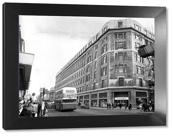 Argyle Street Glasgow Lewiss department store Circa 1973