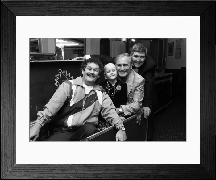 Framed Print : Star comedians Cannon and Ball headed the line-up in a special concert which raised more Framed Print : Star comedians Cannon and Ball headed the line-up in a special concert which raised more