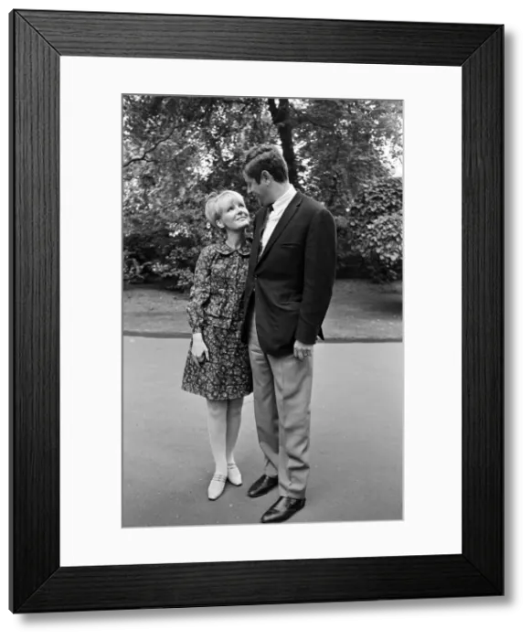 Framed Print : Petula Clark with her husband Claude Wolff. 6th June 1966 Framed Print : Petula Clark with her husband Claude Wolff. 6th June 1966