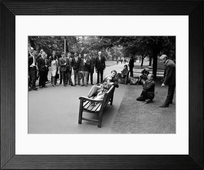 Framed Print : Petula Clark with her husband Claude Wolff. 6th June 1966 Framed Print : Petula Clark with her husband Claude Wolff. 6th June 1966