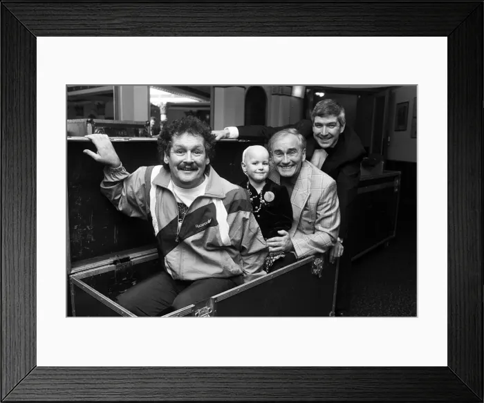 Framed Print : Star comedians Cannon and Ball headed the line-up in a special concert which raised more