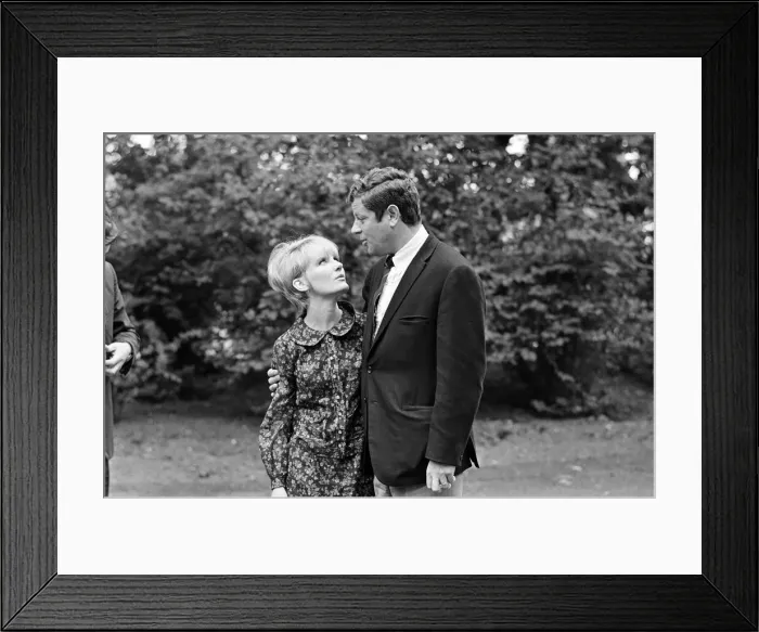 Framed Print : Petula Clark with her husband Claude Wolff. 6th June 1966 Framed Print : Petula Clark with her husband Claude Wolff. 6th June 1966