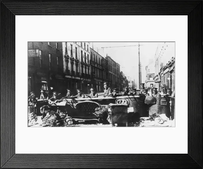 Framed Print : 1916 Dublin Easter Uprising. On Easter Monday, April 24, 1916 Framed Print : 1916 Dublin Easter Uprising. On Easter Monday, April 24, 1916