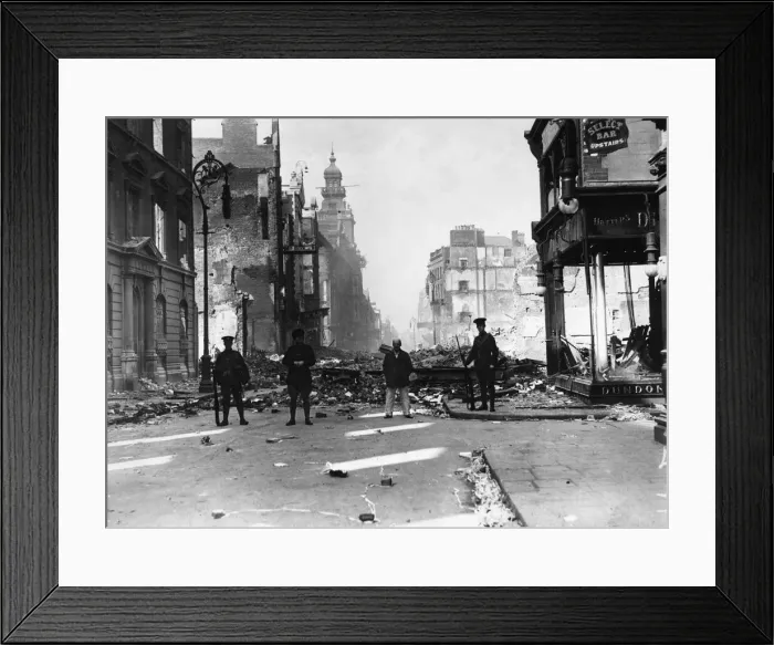 Framed Print : 1916 Dublin Easter Uprising. On Easter Monday, April 24, 1916 Framed Print : 1916 Dublin Easter Uprising. On Easter Monday, April 24, 1916