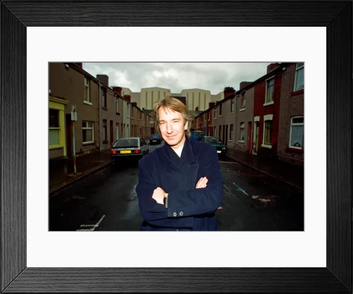 Framed Print : Alan Rickman, Actor, pictured on the streets of Barrow In Furness where he is due to play Framed Print : Alan Rickman, Actor, pictured on the streets of Barrow In Furness where he is due to play