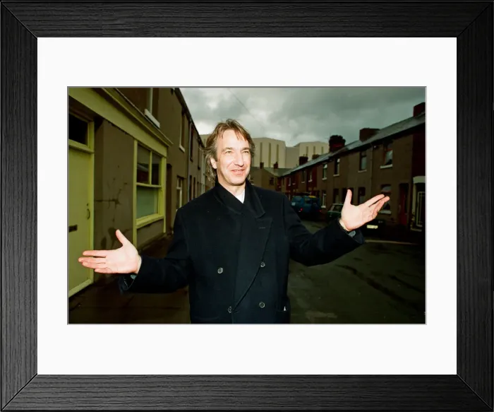 Framed Print : Alan Rickman, Actor, pictured on the streets of Barrow In Furness where he is due to play Framed Print : Alan Rickman, Actor, pictured on the streets of Barrow In Furness where he is due to play