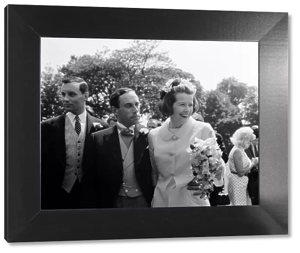 The wedding of Liberal leader Jeremy Thorpe to art expert Caroline Allpass