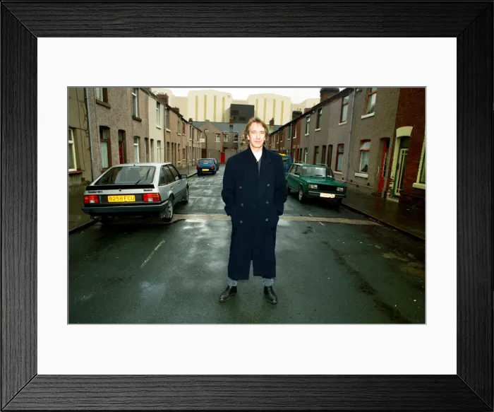 Framed Print : Alan Rickman, Actor, pictured on the streets of Barrow In Furness where he is due to play Framed Print : Alan Rickman, Actor, pictured on the streets of Barrow In Furness where he is due to play