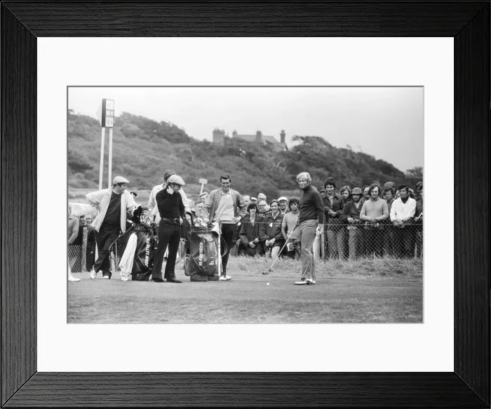 Framed Print : British Open 1973. Troon Golf Club in Troon, Scotland. Pictured Framed Print : British Open 1973. Troon Golf Club in Troon, Scotland. Pictured