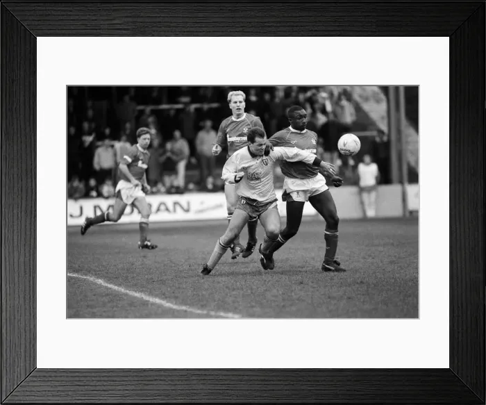 Framed Print : Reading v Bury, final score 1-0 to Reading. League Division Three. Elm Park Framed Print : Reading v Bury, final score 1-0 to Reading. League Division Three. Elm Park