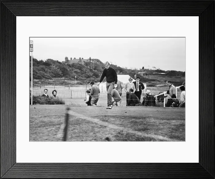 Framed Print : British Open 1973. Troon Golf Club in Troon, Scotland. Pictured Framed Print : British Open 1973. Troon Golf Club in Troon, Scotland. Pictured