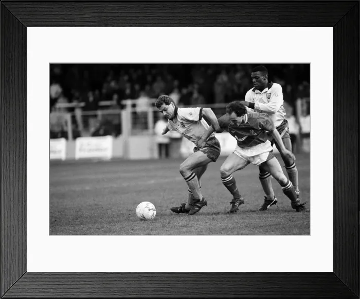 Framed Print : Reading v Bury, final score 1-0 to Reading. League Division Three. Elm Park Framed Print : Reading v Bury, final score 1-0 to Reading. League Division Three. Elm Park