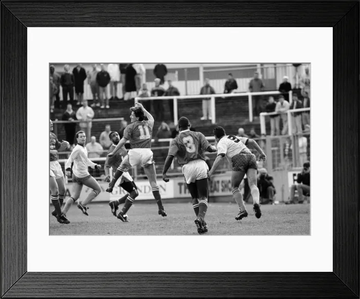 Framed Print : Reading v Bury, final score 1-0 to Reading. League Division Three. Elm Park Framed Print : Reading v Bury, final score 1-0 to Reading. League Division Three. Elm Park
