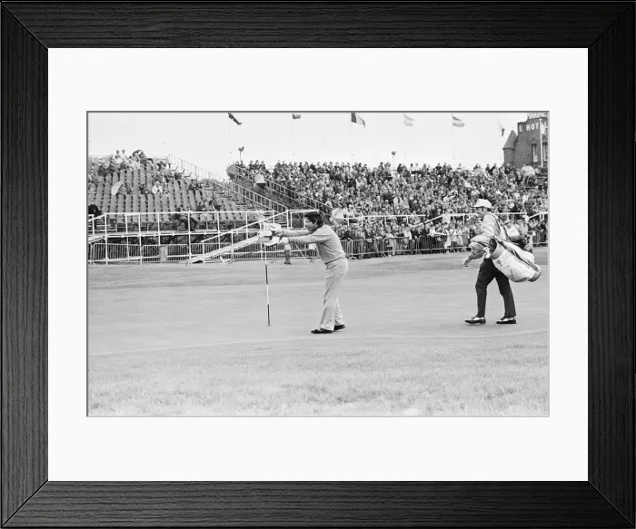 Framed Print : British Open 1973. Troon Golf Club in Troon, Scotland. Pictured Framed Print : British Open 1973. Troon Golf Club in Troon, Scotland. Pictured