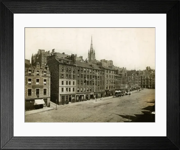 Framed Print : Edinburgh Grassmarket, circa 1900 Framed Print : Edinburgh Grassmarket, circa 1900