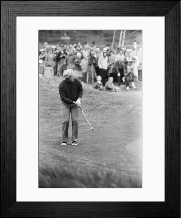 Framed Print : British Open 1973. Troon Golf Club in Troon, Scotland. Pictured Framed Print : British Open 1973. Troon Golf Club in Troon, Scotland. Pictured