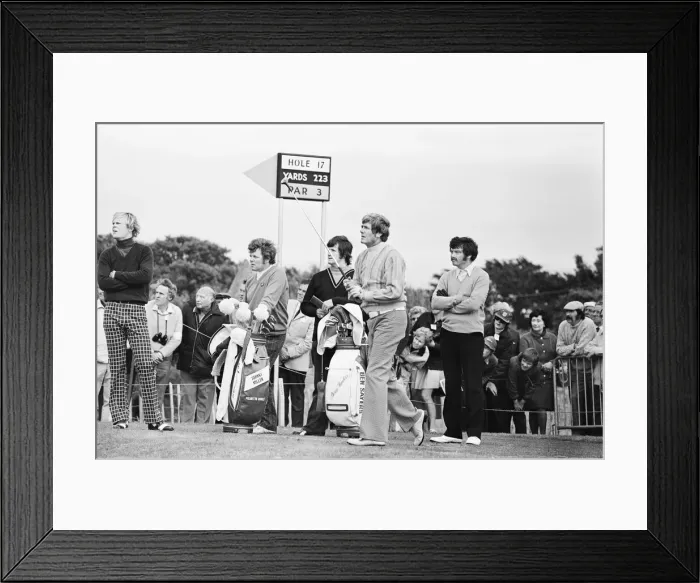 Framed Print : British Open 1973. Troon Golf Club in Troon, Scotland. Pictured Framed Print : British Open 1973. Troon Golf Club in Troon, Scotland. Pictured
