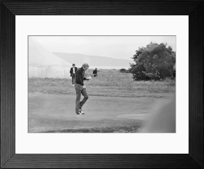 Framed Print : British Open 1973. Troon Golf Club in Troon, Scotland. Pictured Framed Print : British Open 1973. Troon Golf Club in Troon, Scotland. Pictured
