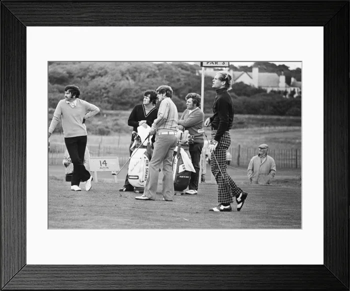 Framed Print : British Open 1973. Troon Golf Club in Troon, Scotland. Pictured, Johnny Miller Framed Print : British Open 1973. Troon Golf Club in Troon, Scotland. Pictured, Johnny Miller