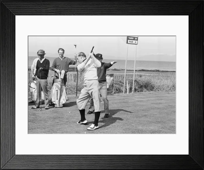 Framed Print : British Open 1973. Troon Golf Club in Troon, Scotland. Pictured, Lee Trevino Framed Print : British Open 1973. Troon Golf Club in Troon, Scotland. Pictured, Lee Trevino