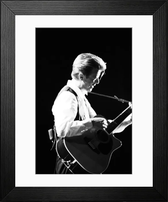 Framed Print : David Bowie performing at The Birmingham NEC, as part of his 1990 Sound Framed Print : David Bowie performing at The Birmingham NEC, as part of his 1990 Sound