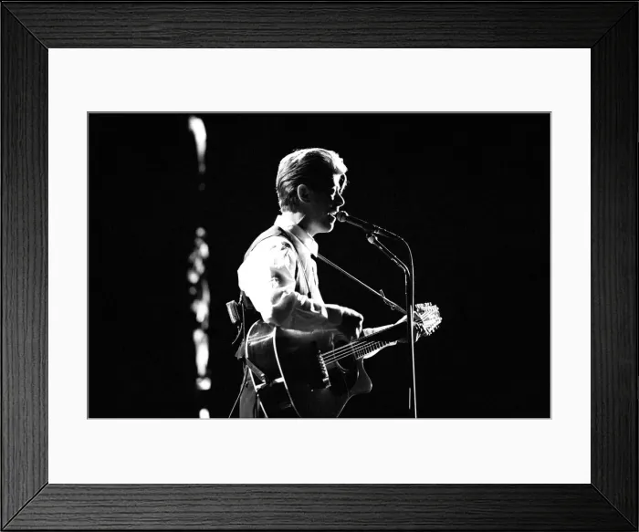 Framed Print : David Bowie performing at The Birmingham NEC, as part of his 1990 Sound Framed Print : David Bowie performing at The Birmingham NEC, as part of his 1990 Sound