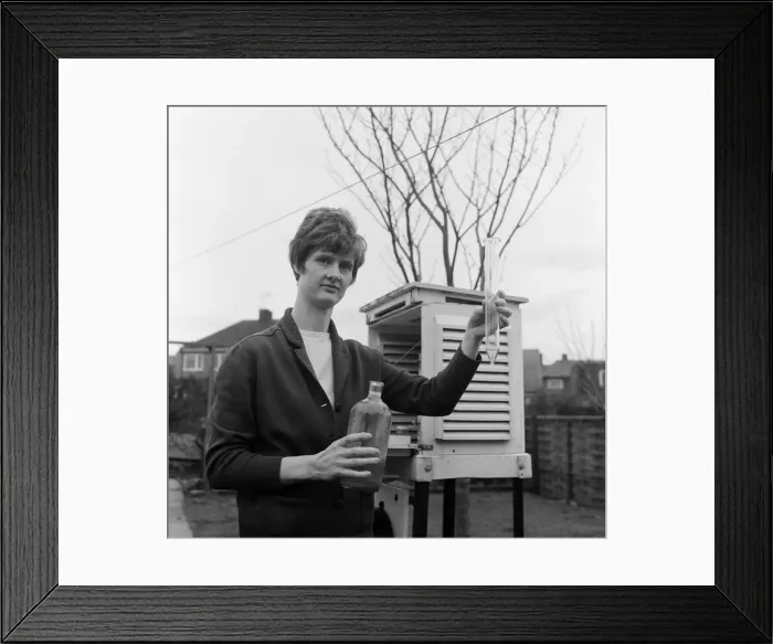 Framed Print : Weather story, Marton, Middlesbrough. 1971