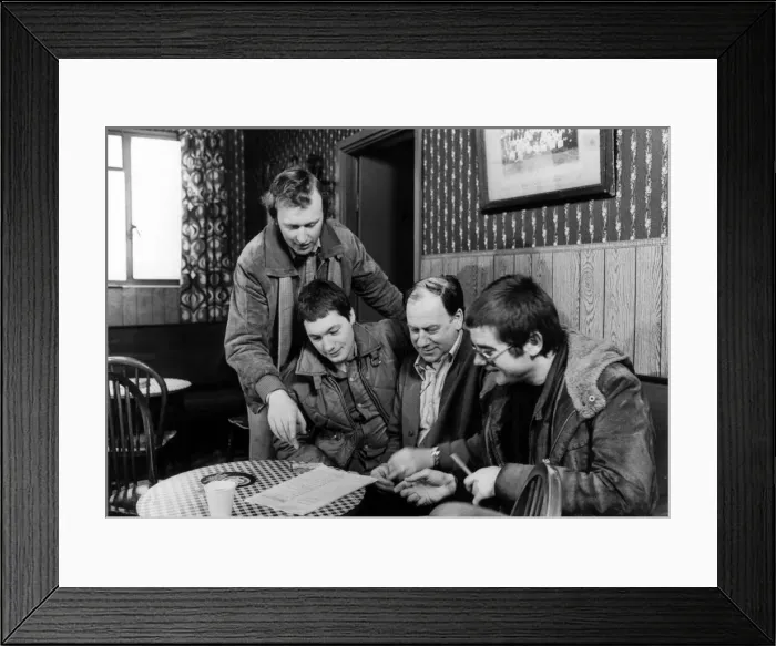 Framed Print : Taff Acre, 1981, day time soap opera about the residents of the South Wales mining Framed Print : Taff Acre, 1981, day time soap opera about the residents of the South Wales mining