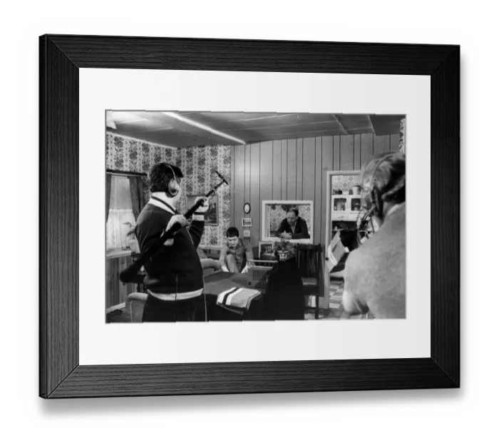 Framed Print : Taff Acre, 1981, day time soap opera about the residents of the South Wales mining Framed Print : Taff Acre, 1981, day time soap opera about the residents of the South Wales mining