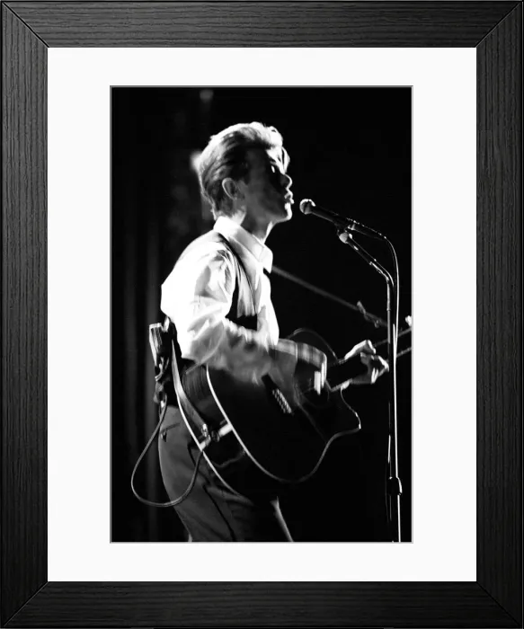 Framed Print : David Bowie performing at The Birmingham NEC, as part of his 1990 Sound Framed Print : David Bowie performing at The Birmingham NEC, as part of his 1990 Sound