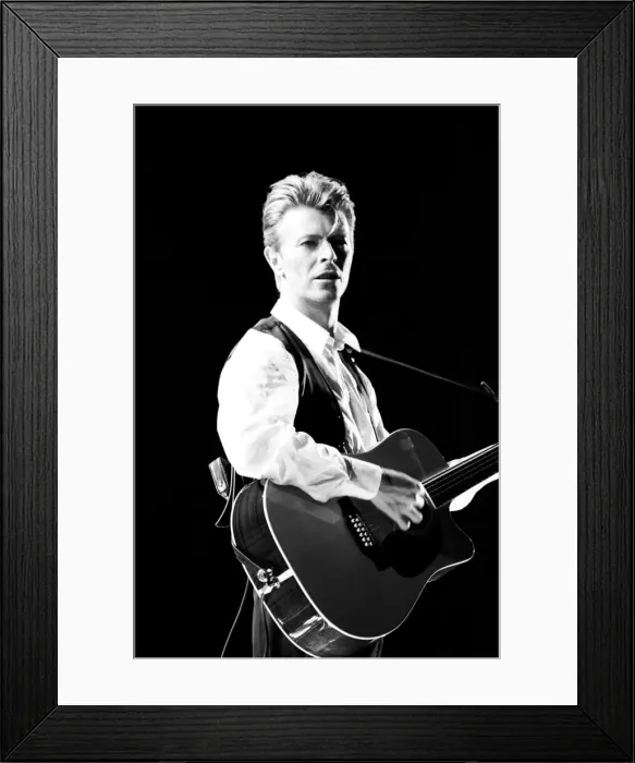 Framed Print : David Bowie performing at The Birmingham NEC, as part of his 1990 Sound Framed Print : David Bowie performing at The Birmingham NEC, as part of his 1990 Sound