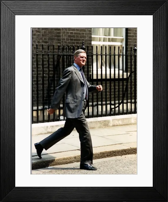 Framed Print : Cecil Parkinson, Conservative Cabinet Minister in Downing Street
