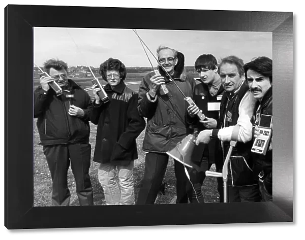 CB radio gathering in South Shields. Pictured, a group of CB Thames monitors who today
