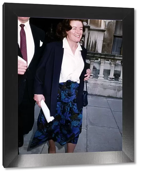 Sarah Keays Ex Mistress of Conservative politician Cecil Parkinson leaving the High Court