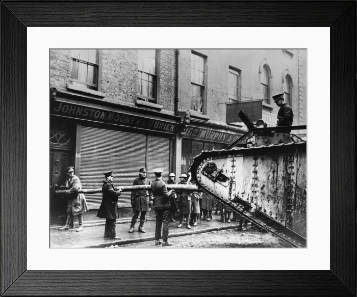 Framed Print : 1916 Dublin Easter Uprising. On Easter Monday, April 24, 1916