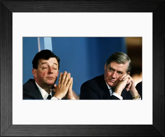 Framed Print : Cecil Parkinson at Conservative Party conference Dbase Framed Print : Cecil Parkinson at Conservative Party conference Dbase